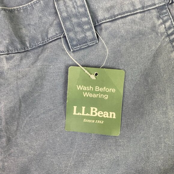 LL Bean Tropic Weight Cargo Shorts Men's 36 Blue 10" Comfort Waist Utility - Picture 3 of 13